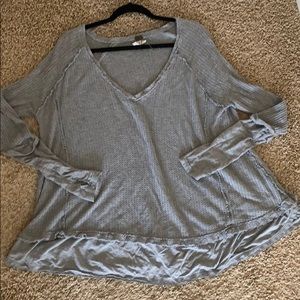 Free people thermal waffle sweater